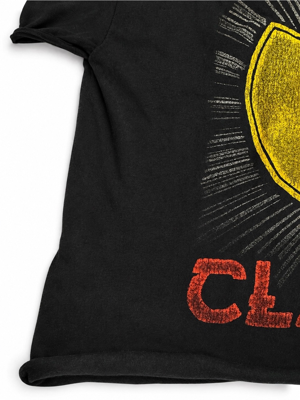Wu-Tang Clan Black Graphic Crop Top with Yellow Logo - Picture 6 of 6